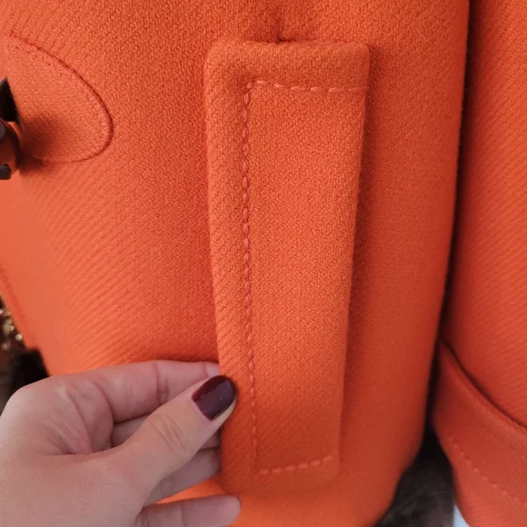 Kate Spade Allie Faux Fur Trimmed Duffel Coat - Picture 10 of 15